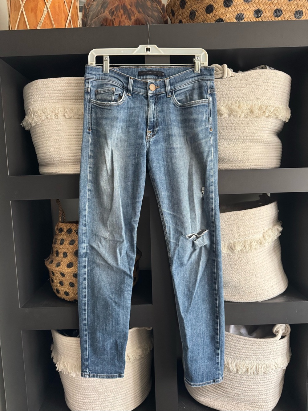 Designer Distressed Boyfriend Jeans